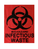 36 X 48, 0.5 MIL HD Red Infectious Waste Liners
