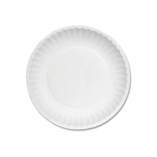 6" Paper Plate White Uncoated