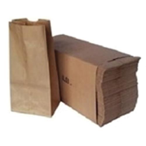 " x 7 " x 17" H Natural Paper Kraft Extra Heavy-Duty 1/6-Fold Grocery Bag