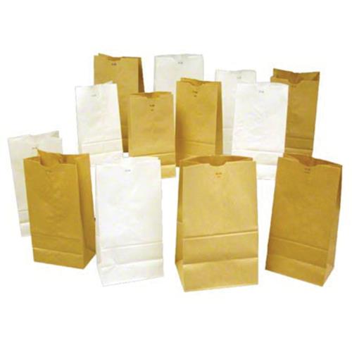 1/6 Bbl Grocery Bag 75# Paper 12X7X17 Kraft