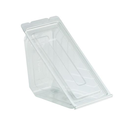 Hinged Sandwich Wedge PVC Clear Lid/Base DVH1101