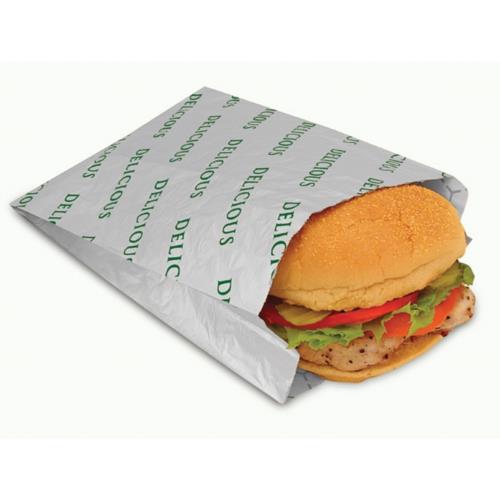Delicious Sandwich Bag Honeycomb Lam Foil 6X2X8 Green