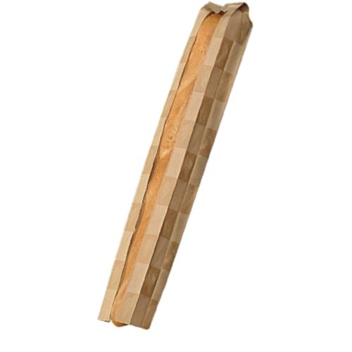 Eco Craft Proof Bread Bag Dbl Panel 4.5X2.5X28 Kraft