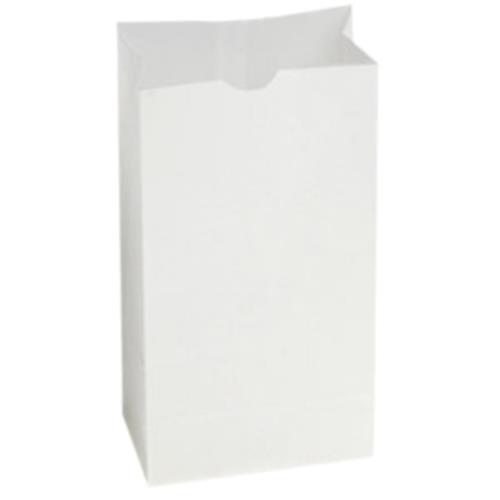 6# Automatic Style Wax Bags 6X3-5/8X11 Plain White