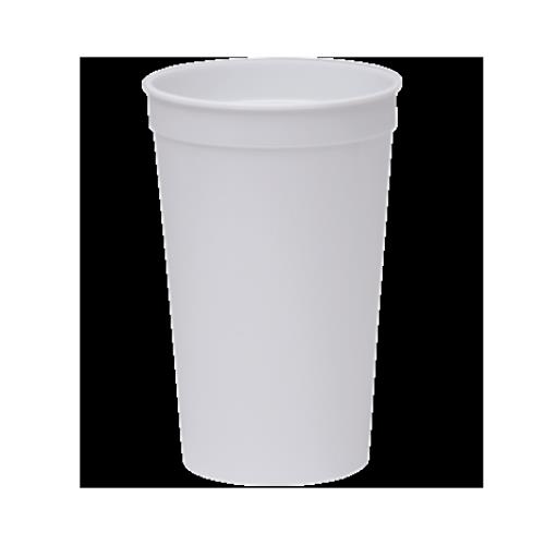 SOUVENIR TALL CUP P/P 32-OZ WHITE INJECTED MOLDED