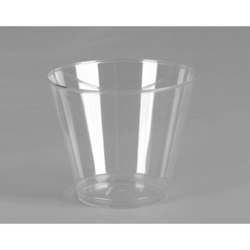 SQUAT TUMBLERS RIGID PLAST 5 OZ CLEAR