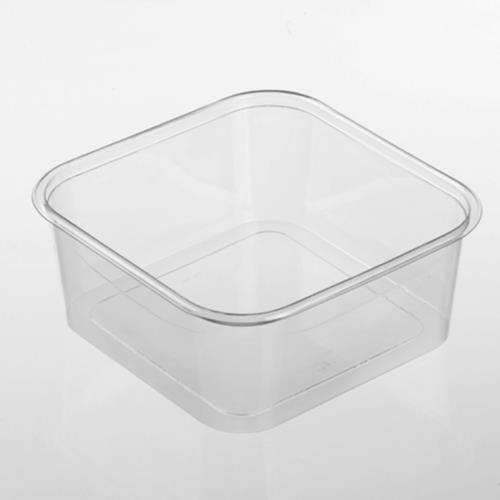 SQUARE TUB PET 8X8 99-OZ CLEAR