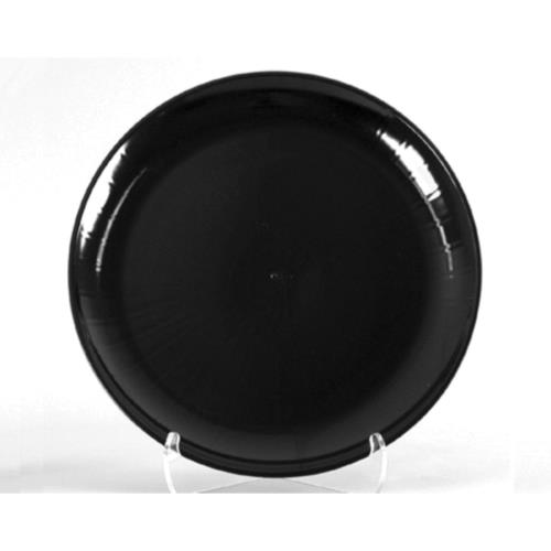 16" Black Polystyrene Round Platter, 1/CS/25