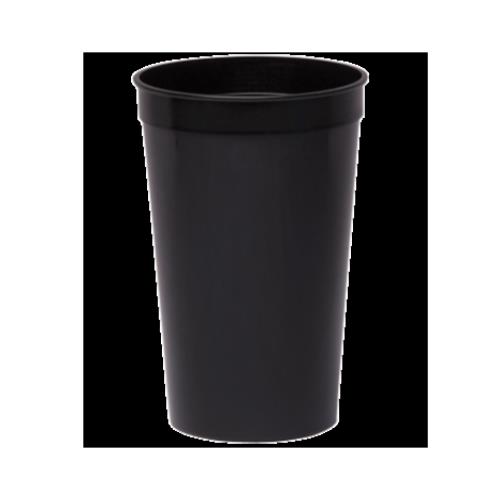 SOUVENIR CUP P/P 32-OZ BLACK INJECTED MOLDED