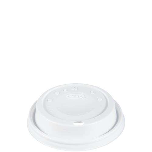 Cappuccino Lid For 12-OZ White Plastic