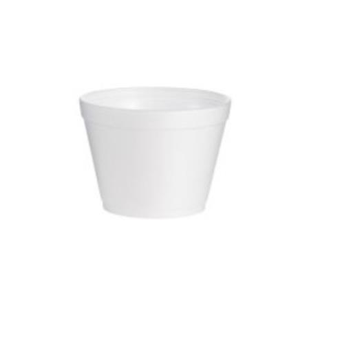16OZ Squat Foam Food Cont White LIDS=32JL & 32SL