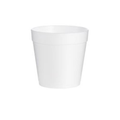 SQUAT FOAM FOOD CONTR 32-OZ USE 48JL LID WHITE