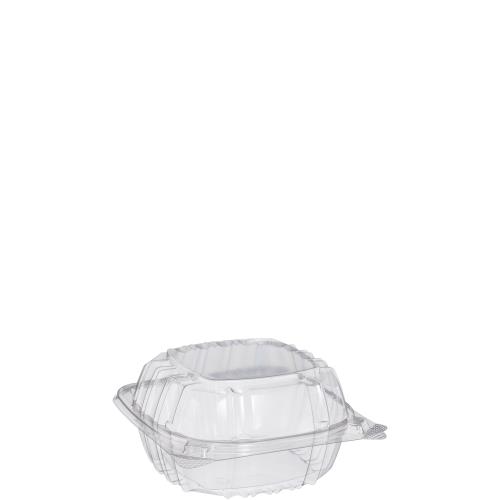 Clearseal Hinged Lid 1-Compartment Container Ops 6X5.75X3 Clear