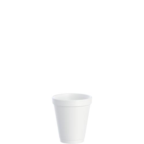 6OZ White Foam Cup Space Saver LID=6JL & 6JLNV