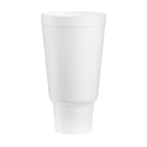 Car Cup Foam 44-OZ White Plain