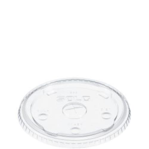 STRAW-SLOT LID PET CLEAR