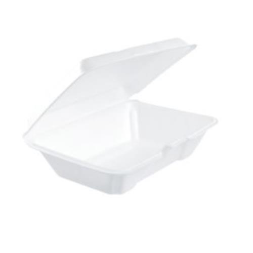 Foam Container Removable Lid 9 1/4X6-6/8