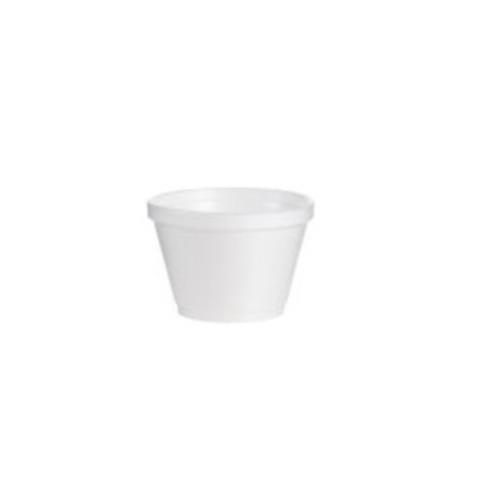 6-OZ Food Cont Foam Squat LID=12JL
