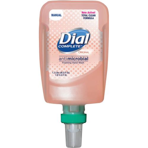 Dial Complete Foam Soap F/Fit Manual Dispenser 1.2L ORG
