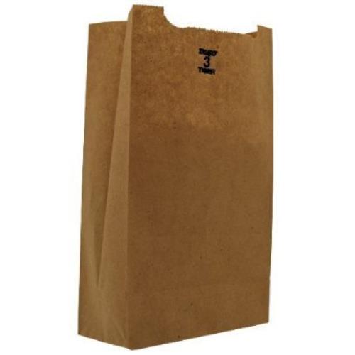 3-LB GROCERY BAG 30# KFT RECYCLED 4-3/4X2-15/16X8-9/16