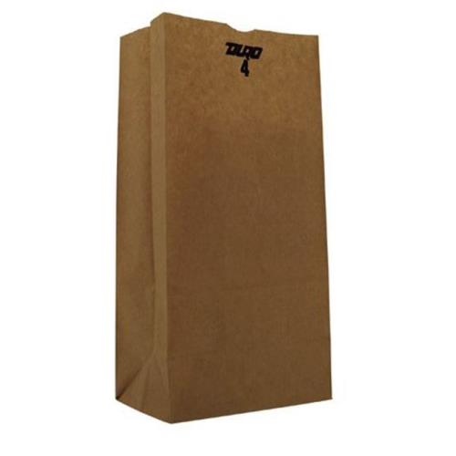 4-LB GROCERY BAG 30# KFT RECYCLED 5X3-1/8X9.75