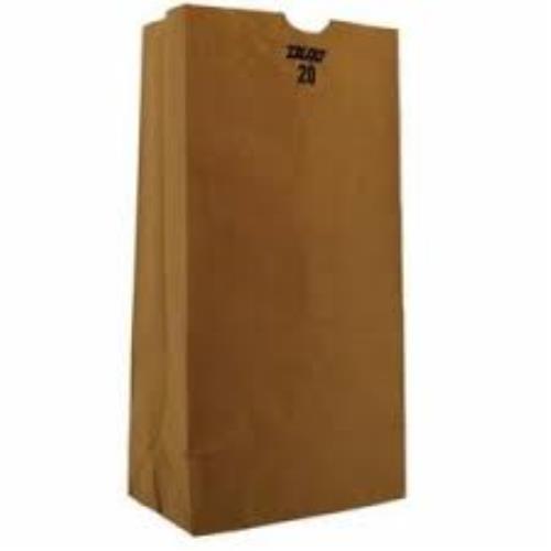 20-LB Grocery Bg 40# Kraft Recycled 8.25X5-5/16X16-1/8