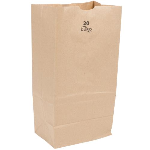 20-LB Sh Grocery Bag Kraft 40# Recyld 8.25X5-15/16X13-3/8
