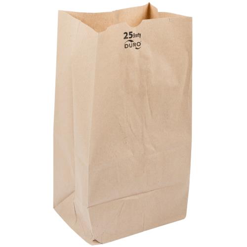 25-LB Sh Grocery Bag Kraft 40# Recycled 8.25X6-1/8X15-7/8