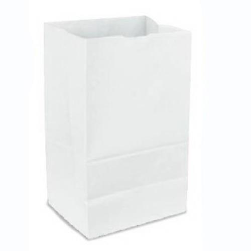 2-LB Grocery Bag 30# White Virgin Paper 4-5/16X2-7/16X7-7/8