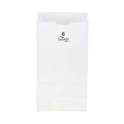 6-LB Grocery Bag 35# White Virgin Paper 6X3-5/8X11-1/16