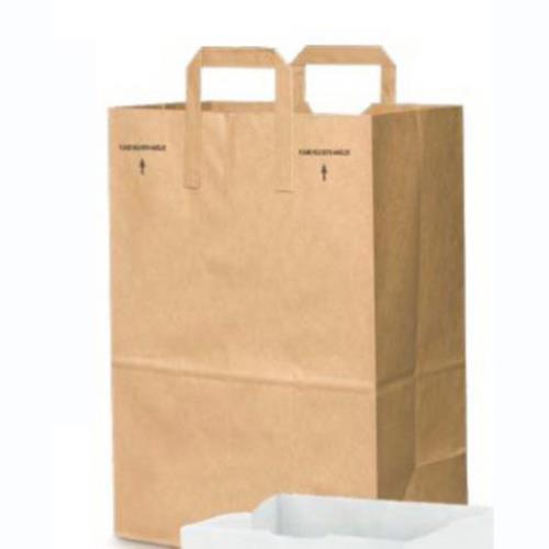 88885 HANDLE UP CARRY SACK 70# 1/6 12X7X17 KRAFT