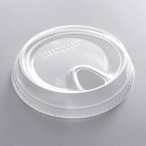 GREENWARE LID PLA 16/24-OZ CLR SIP STYLE