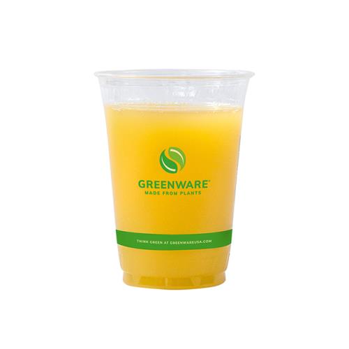 GREENWARE COLD CUP PLA 20OZ CLEAR