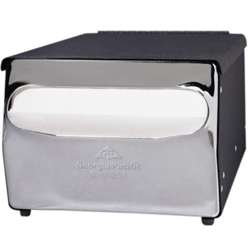 Mornap Black/Chrome Dispenser Cafeteria Model