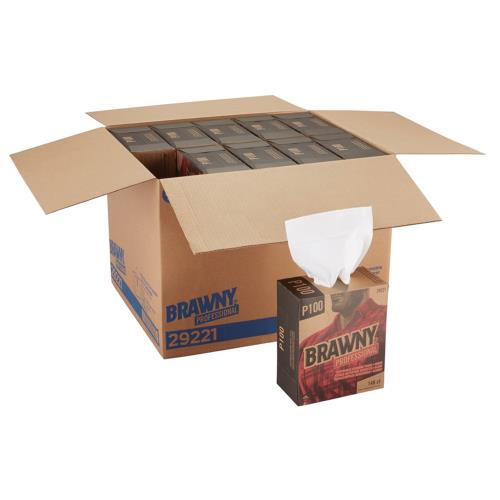 Brawny Industrial Wipe Light Duty 2-Ply 8X12.5 White