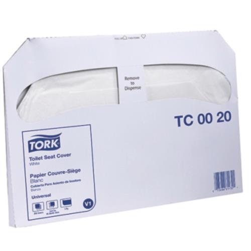 Tork Advanced Toilet Seat Cover 1/2 Fold White