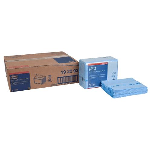 Tork Antimicrobial F/S Cloth Z-Fold 1-Ply Blue/Blue