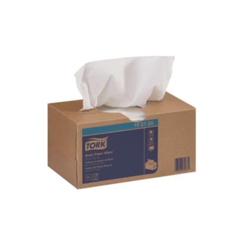 Tork Basic Pop-Up Wiper 1-Ply Paper 9X10.25 White