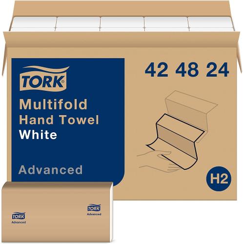 Tork Advanced Multifold Hand Towel 1-Ply 9X9.5 White