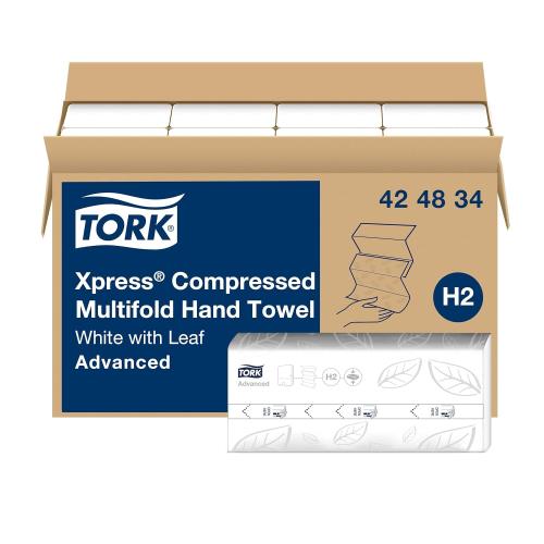 Tork Xpress Compressed Multifold Hand Towel White H2