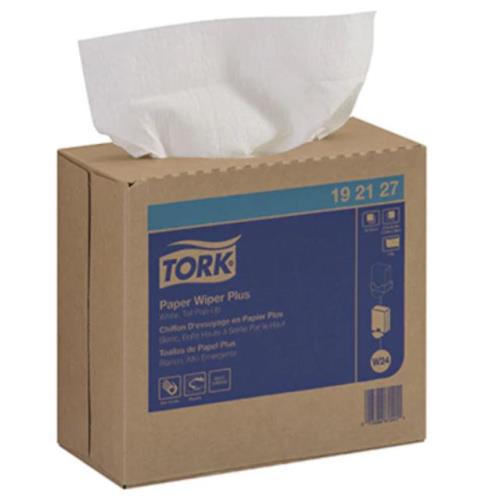 Tork Wiper Plus Pop-Up Box 9.3X16.3 White 1-Ply W24
