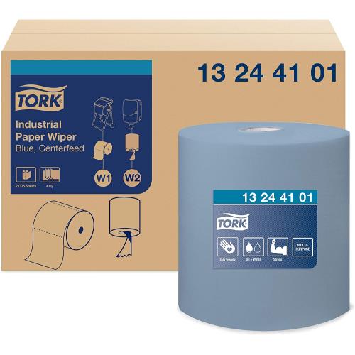 Tork Advanced 4-Ply Wiper Centerfeed 11X15.75 Blue