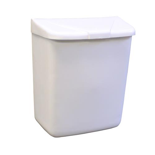 Sanitary Nap Receptacle White 9X11X4 Disposal Unit Plastic