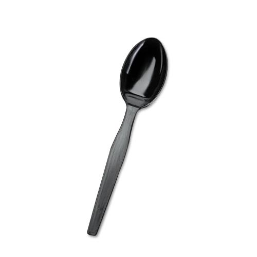SMARTSTOCK SOUP SPOON P/S HEAVY WEIGHT 6.1" BLACK
