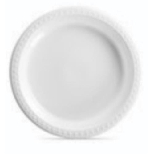 PLATE PLASTIC 10.25" WHITE ROUND