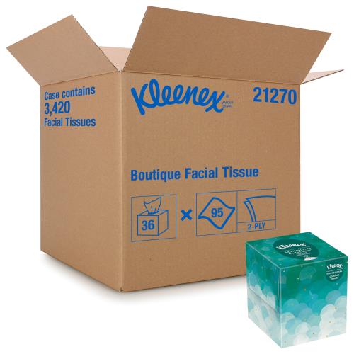 Kleenex Boutique White 8.6X8.4 Decorator Box