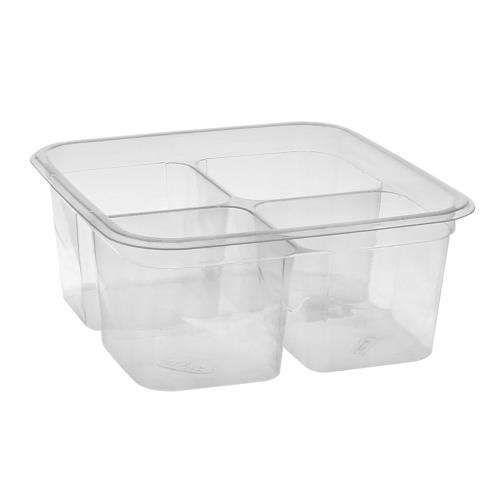 Y6S324C 4-CMPT SQ CONTAINER 6" 32-OZ