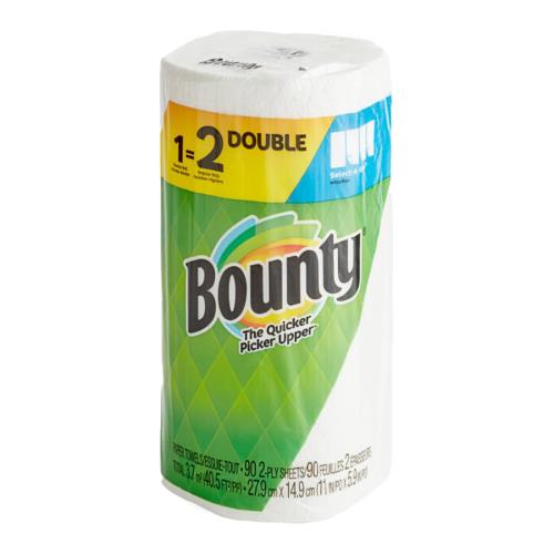 BOUNTY SAS SING DBL ROLL PPR TOWEL 90-SHT WHT