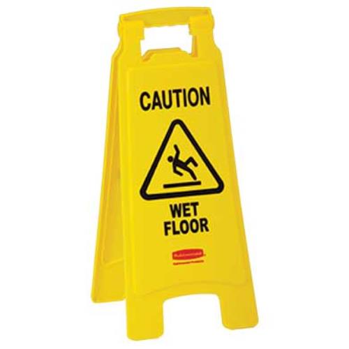 Wet Floor Sign Caution Yellow 25IN 1/EA