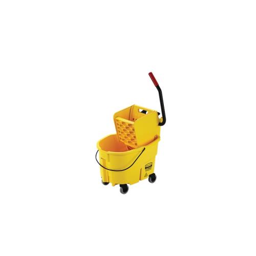 WaveBrake® 26 QT Side-Press Bucket and Wringer, Yellow